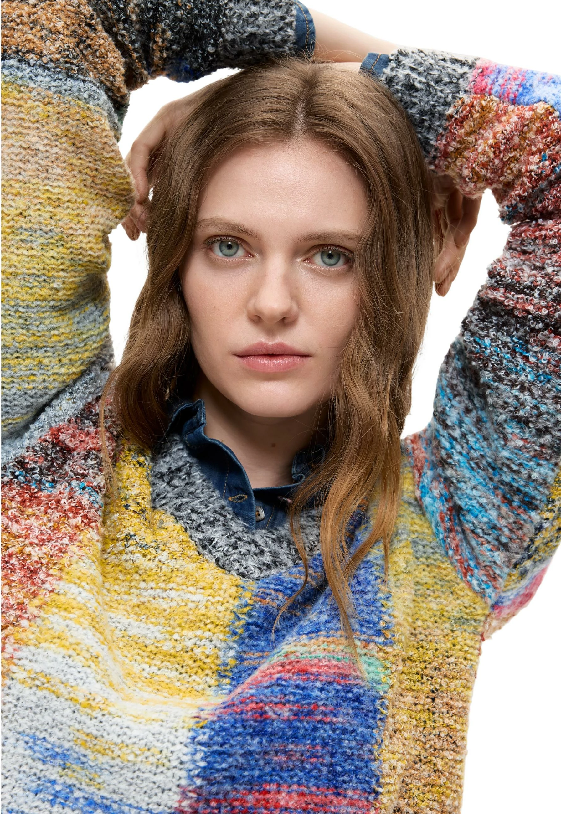 Xhemper për femra Desigual JERS_EARTHTEXTURE 26WWJF25, i kuq [Madhësia: XL]