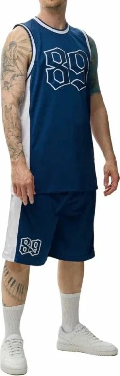 Maicë basketbolli Karl Kani, për meshkuj, blu [Madhësia: M]