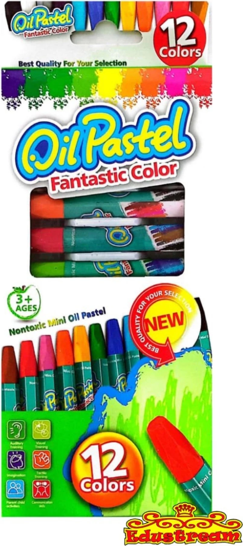 Oil Pastel Fantastic Color – 12 Ngjyra