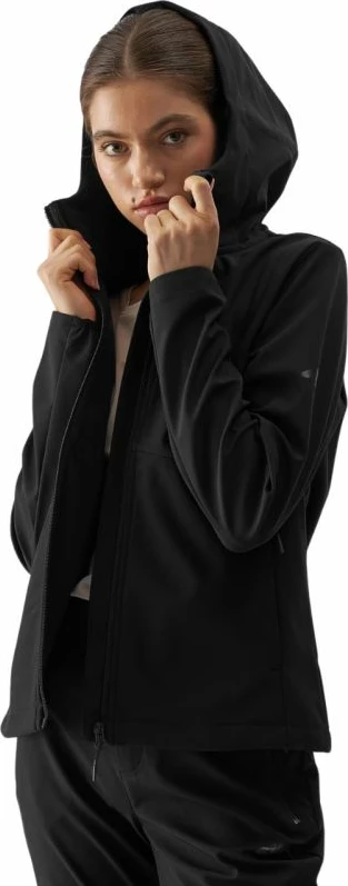 Jakne softshell 4f femra, e zezë [Madhësia: XL]