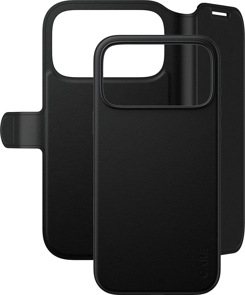 Mbështjellës PanzerGlass CARE Tango 2-në-1 Wallet Case, MagSafe, për iPhone 18 Pro Max / 17 Pro Max, i zi