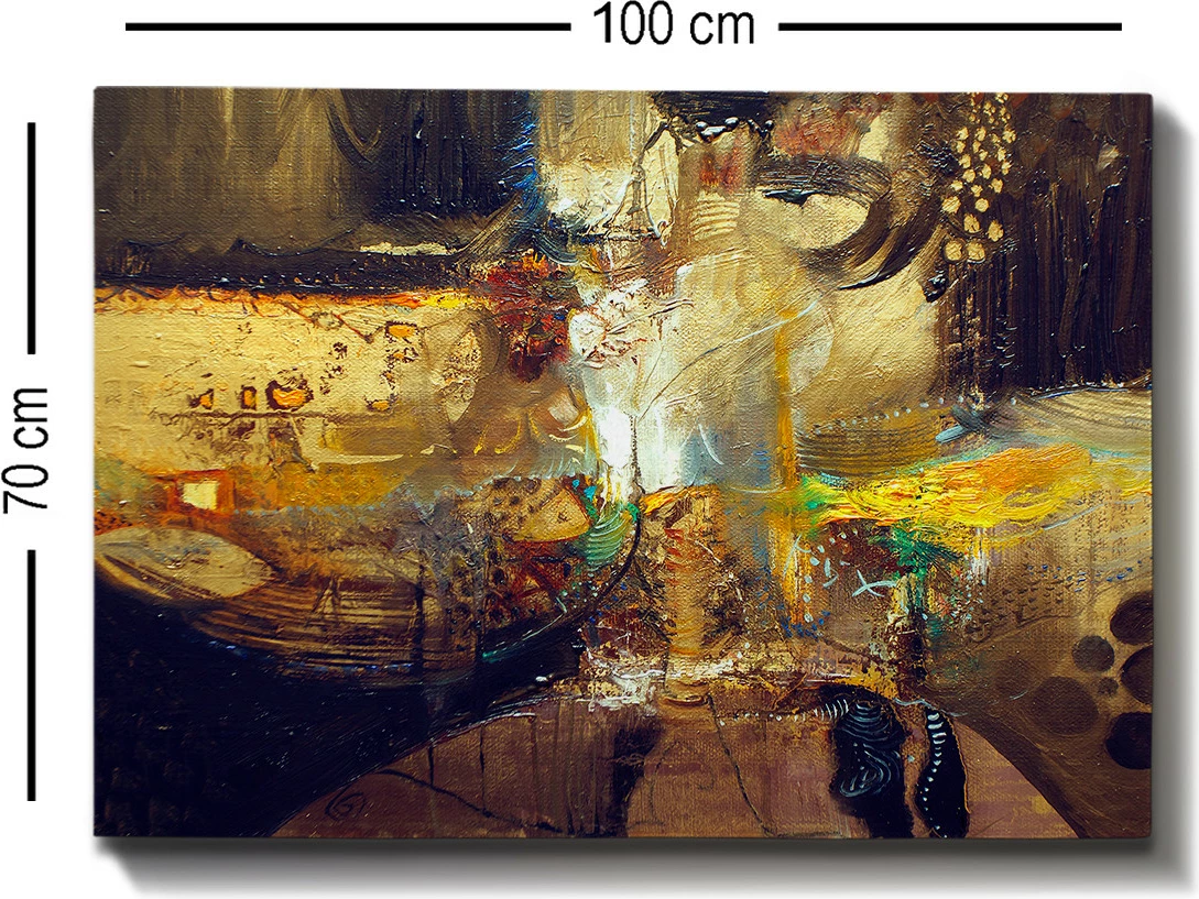Pikturë dekorative në kanavacë, shumëngjyrëshe, 70x100cm