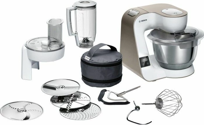 Robot kuzhine planetar Bosch MUM5XW20 1000W, enë inox 3.9L, peshore e integrume, blender 1.2L, kafe, me aksesorë