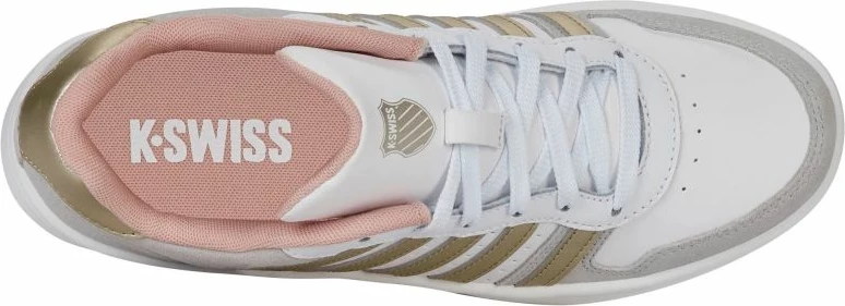 Atlete femra K-Swiss, të hirtë me detaje të arta