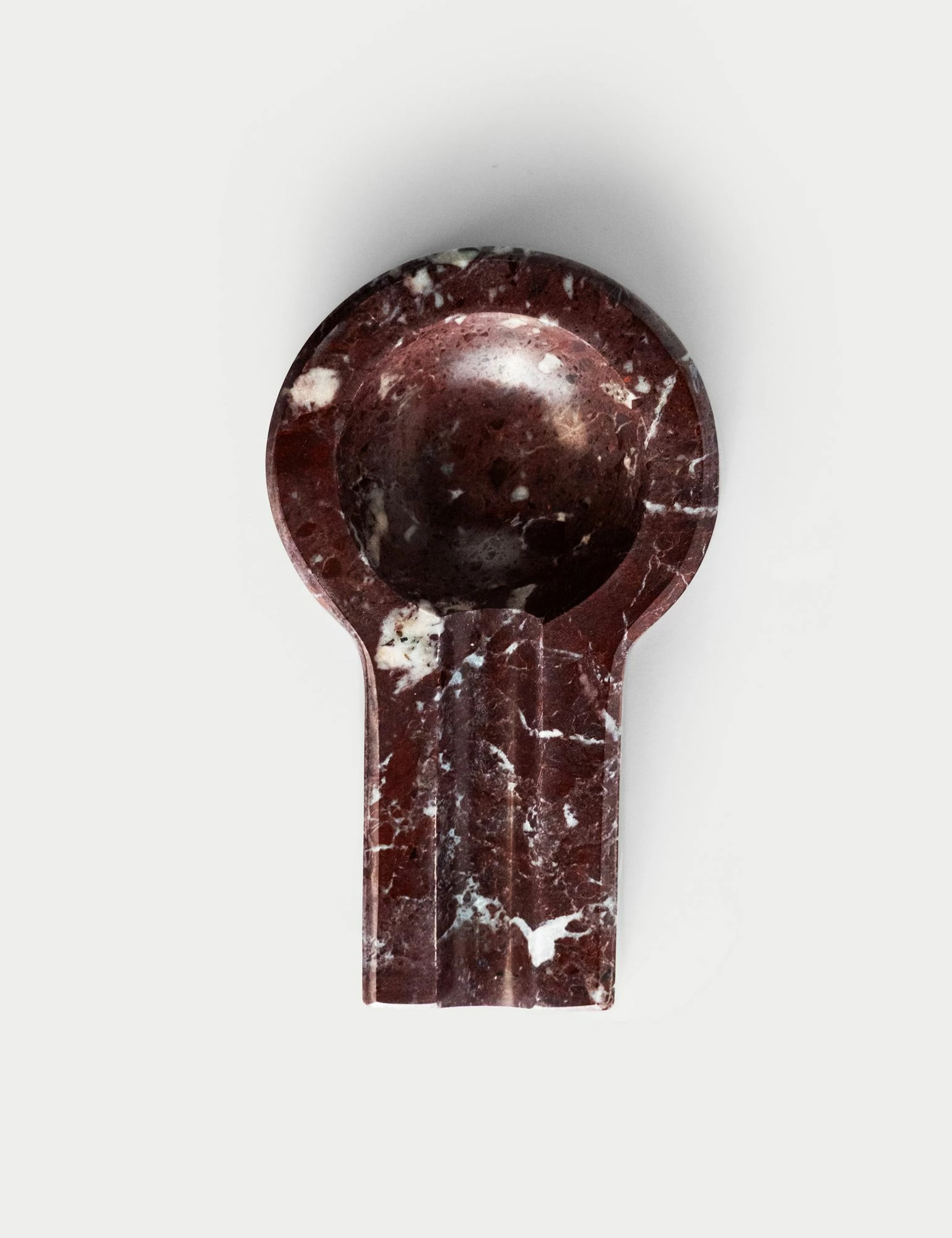 Tabak i mermerit Rosso Levanto, ngjyrë burgundy, Evila Originals