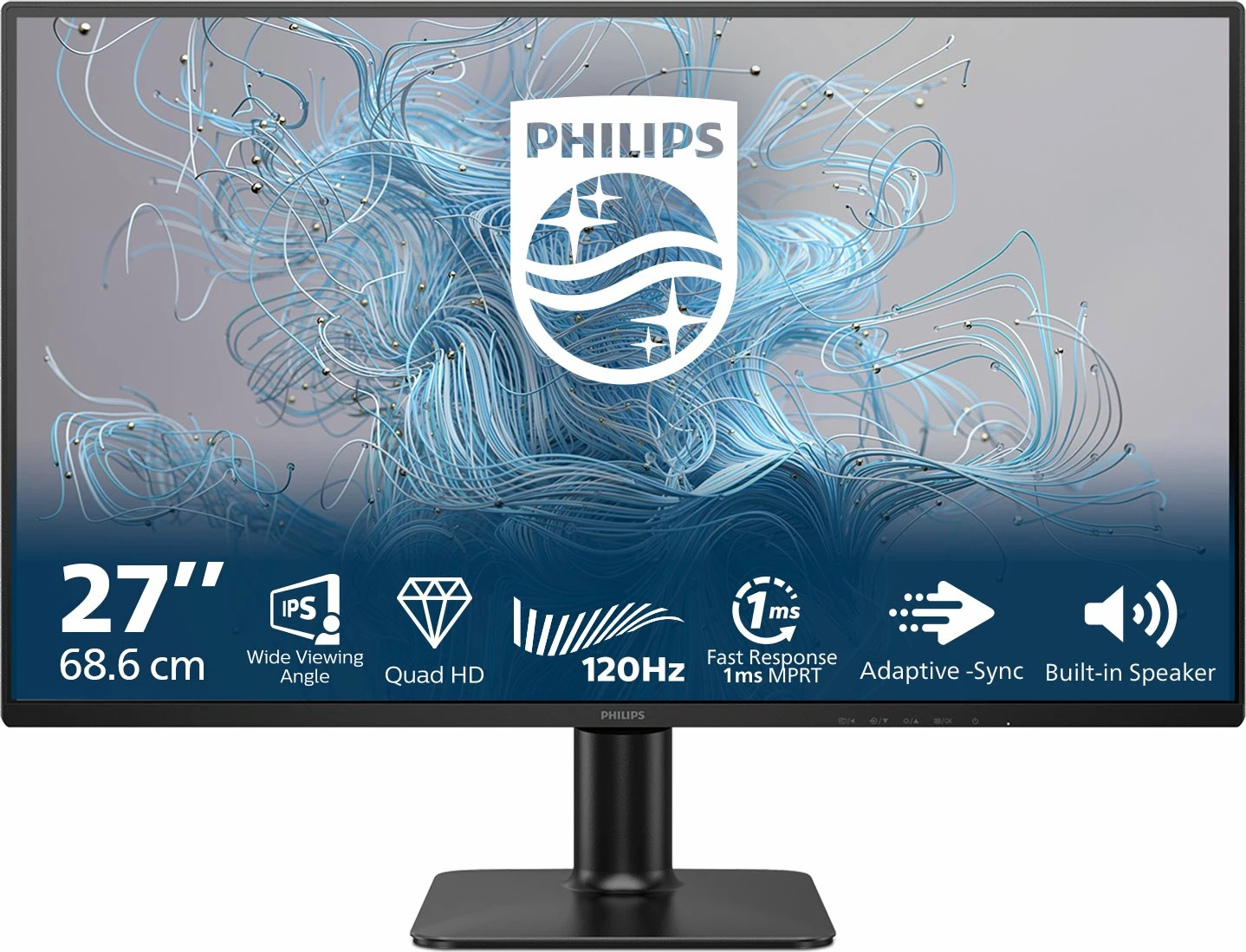 Monitor Philips E-Line 27E2N2500/00 27" WQHD IPS 120Hz 1ms Adaptive-Sync, i zi