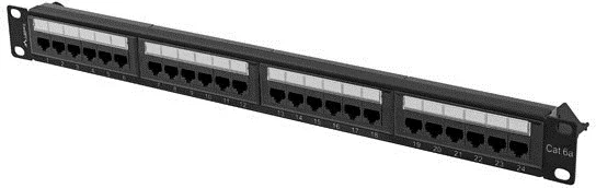 Patch panel Lanberg PPUA-1024-B, 1U, e zezë
