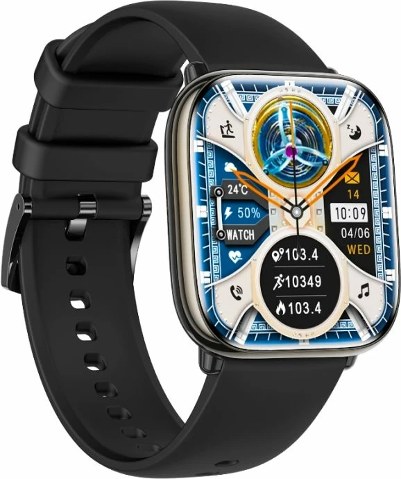 Smartwatch për femra Rubicon, e zezë