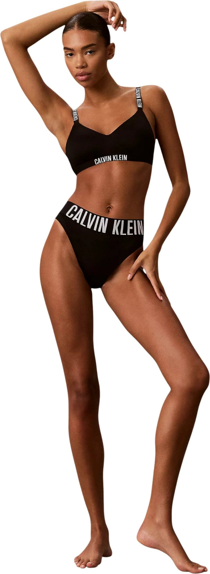 Sutjenë bralette Calvin Klein Underwear LV00QF8754, e zezë [Madhësia: XS]