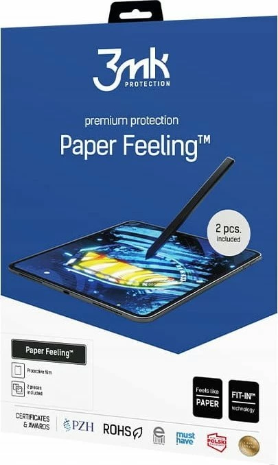 Film mbrojtës 3MK Paper Feeling për Apple iPad Air 11" (6th gen 2024), 2 copë, transparent