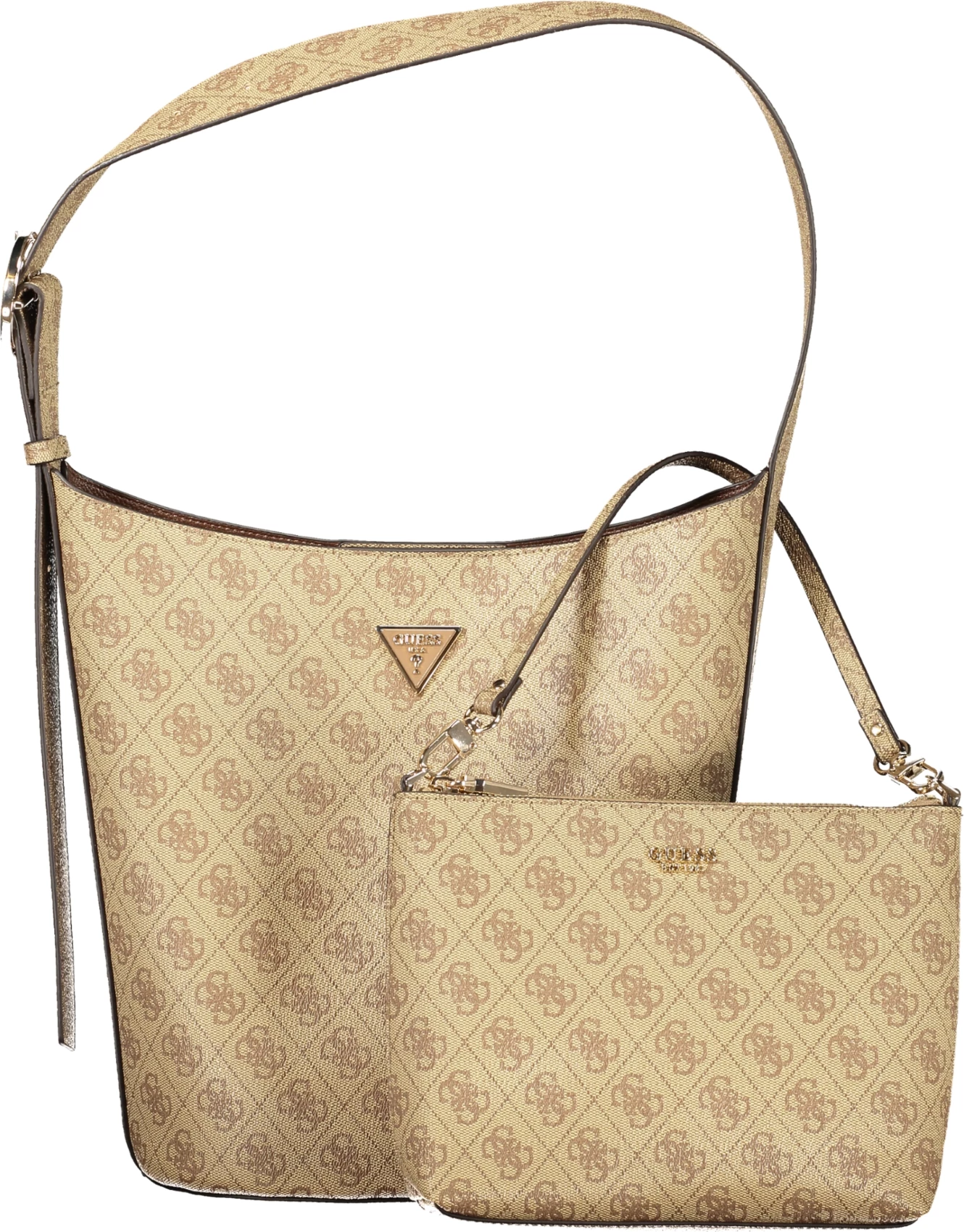 Çantë për femra GUESS JEANS Meridian II, bezhë