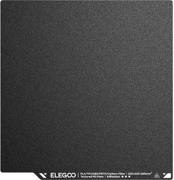 Platë ndërtimi PEI dy-anëshe Elegoo 13.202.0003 për Neptune 4/4 Pro 225×225 mm, e zezë