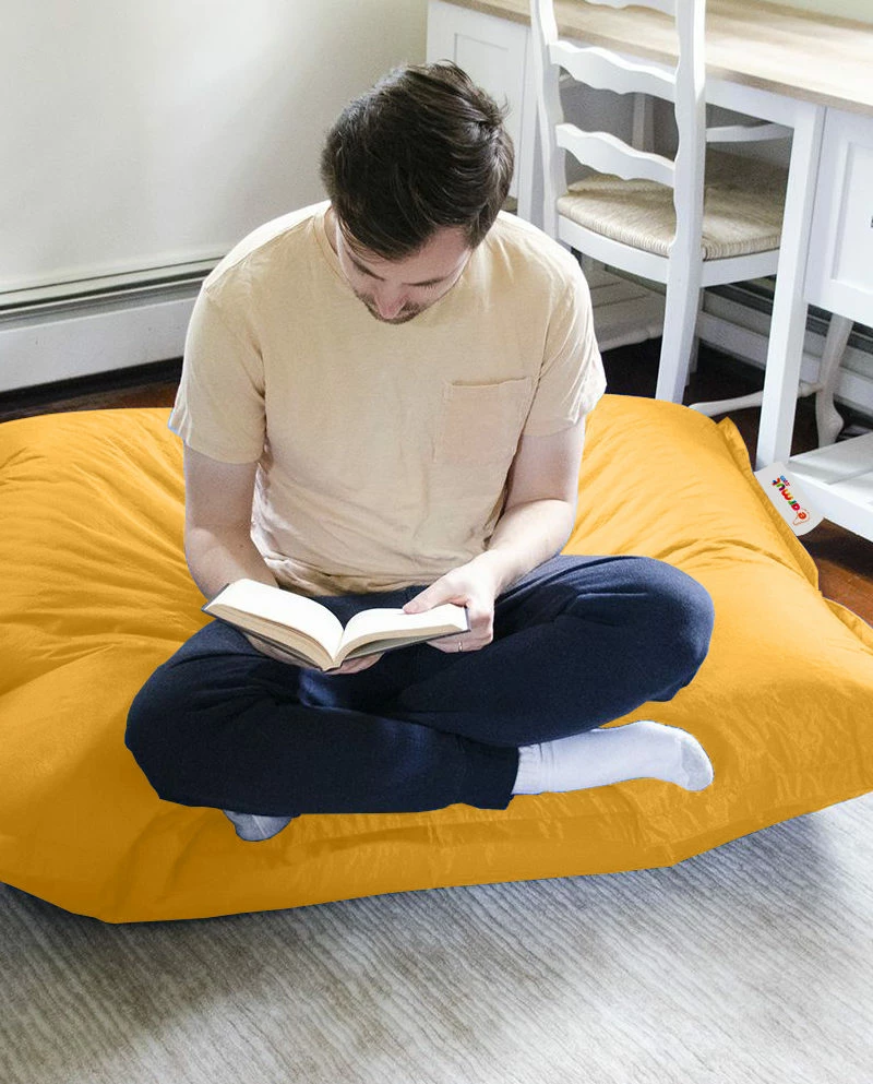 Qese për ulje për kopsht, ngjyrë e verdhë, 100x100cm