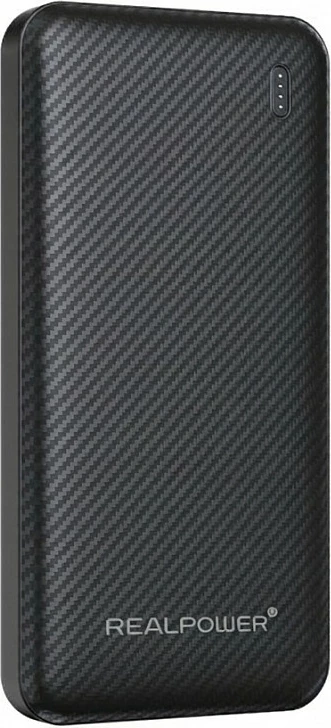 Powerbank Realpower PB-10000 SSB, 10000mAh, bateri solid-state, e zezë