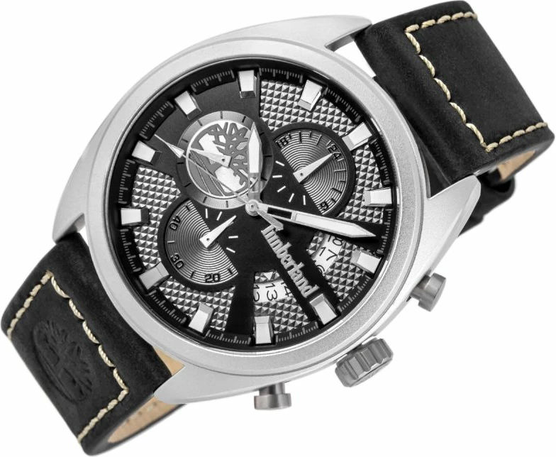 Orë dore meshkuj Timberland Seabrook TBL.15640JLS/02, e zezë, set me çantë