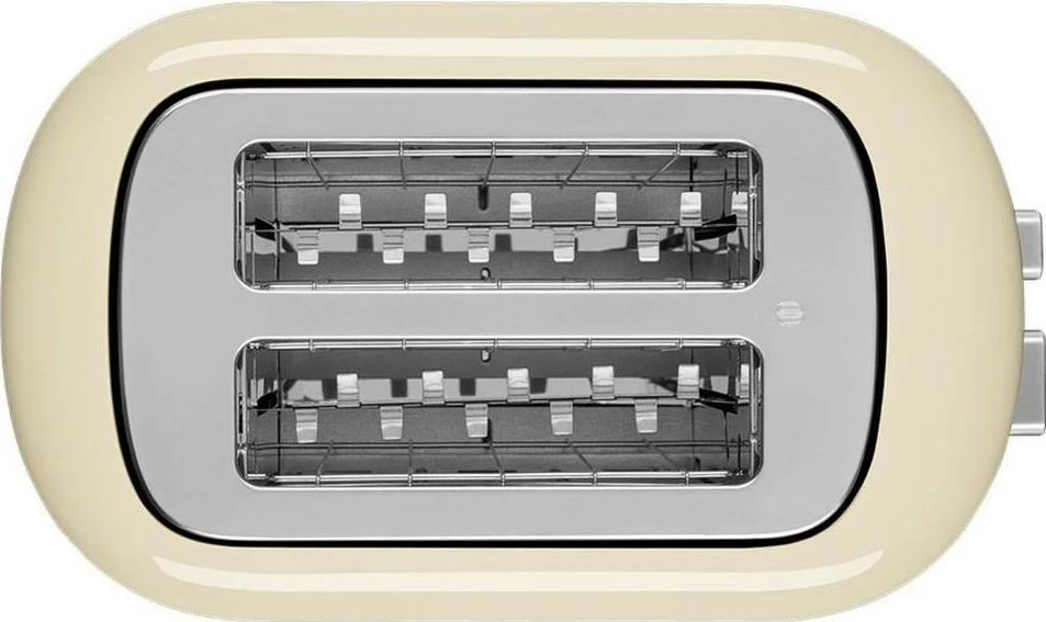 Toster KitchenAid 5KMT2109E, 4 feta, metal, krem, kafe