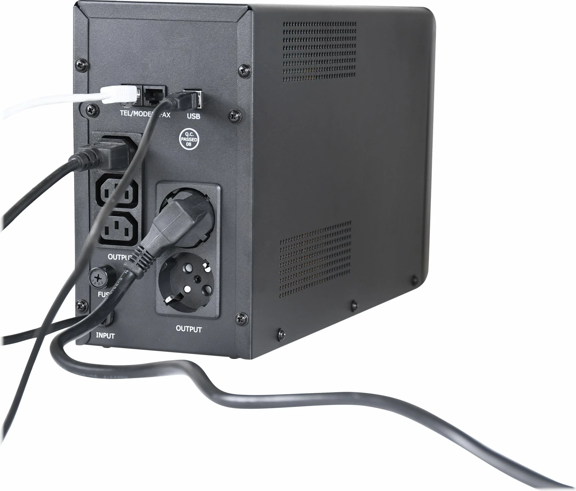 UPS Gembird EG-UPS-035, 2000 VA, LCD display, e zezë