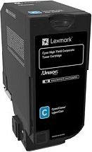 Toner Lexmark 84C2HCE (Unison), XL High Yield, për CX725, Cyan