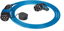 Kabllo karikimi Mennekes 36247 Type 2–Type 2, 7.5 m, 32A 22 kW, IP44, blu