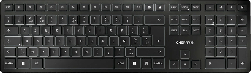 Tastierë Cherry KW 9100 SLIM, AZERTY, e zezë