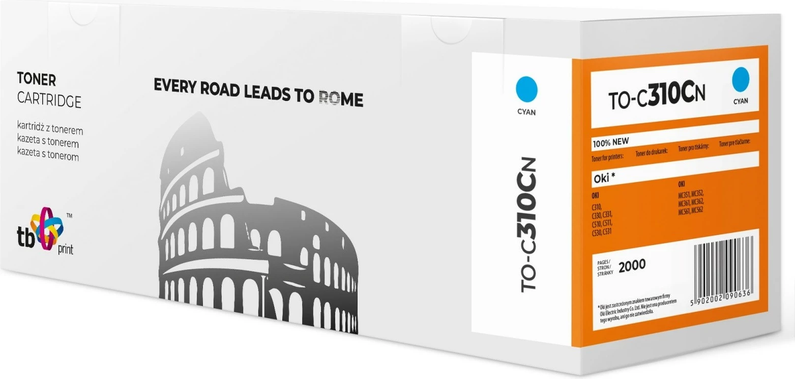Toner TB Print TO-C310CN për OKI, Cyan