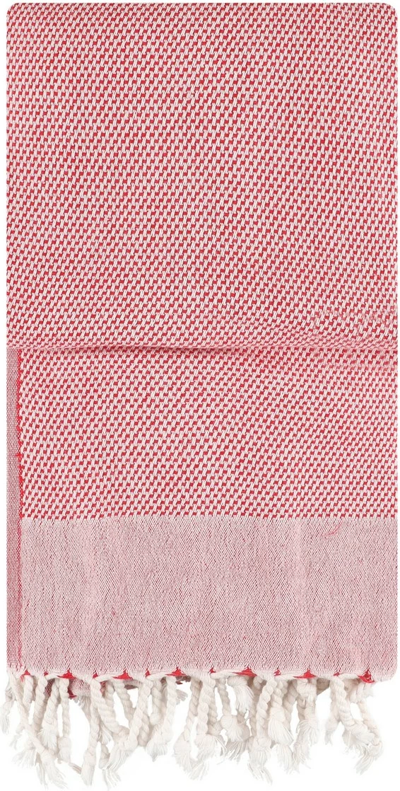 Peshqir plazhi Fouta Mijölnir, retro, i kuq, 90x175cm