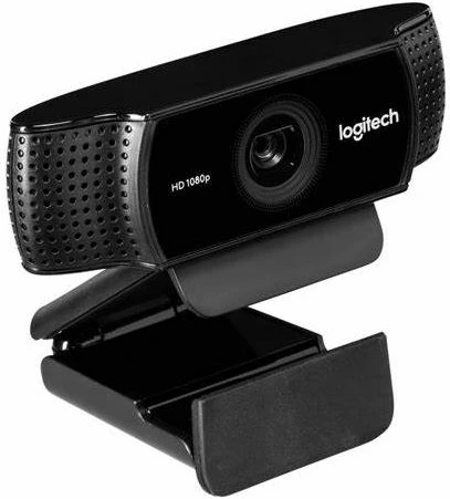 Webcam Logitech C922 Pro Stream 1080p USB me autofocus e mikrofon stereo, e zezë