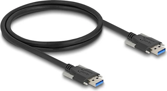 Kabllo USB DeLOCK 80998, USB-A në USB-A, 1 m, USB 3.2 Gen 1, 5 Gbit/s, e zezë