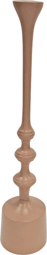 Mbajtës qirinjsh SIDIA, alumin, ngjyrë bezhë me shkëlqim, 9.5x9.5x47.5cm