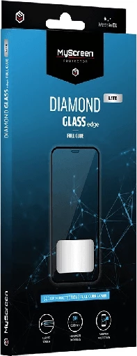 Xham i kalitur mbrojtës ekrani MyScreen Protector Diamond Lite për Poco M5, Edge Full Glue, 9H, 1 copë