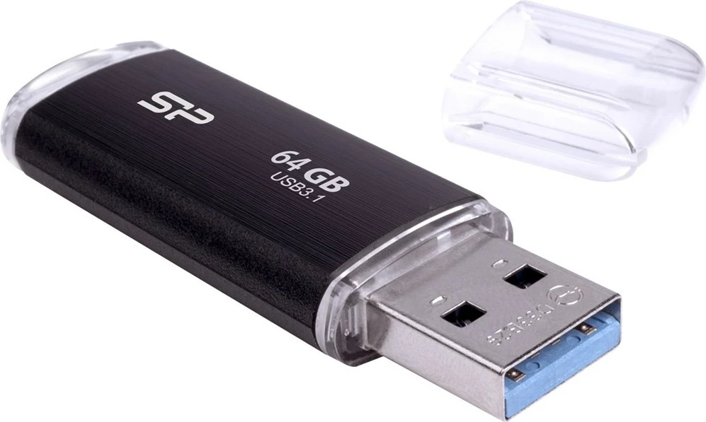 USB Flash Drive Silicon Power Blaze B02, 64GB, Lloji A, Gjen 1, e zezë