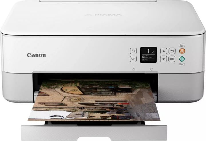 Printer multifunksional, Canon PIXMA TS5351i 4462C106, inkjet 3‑në‑1, Wi‑Fi, A4, 4800x1200 DPI, e bardhë