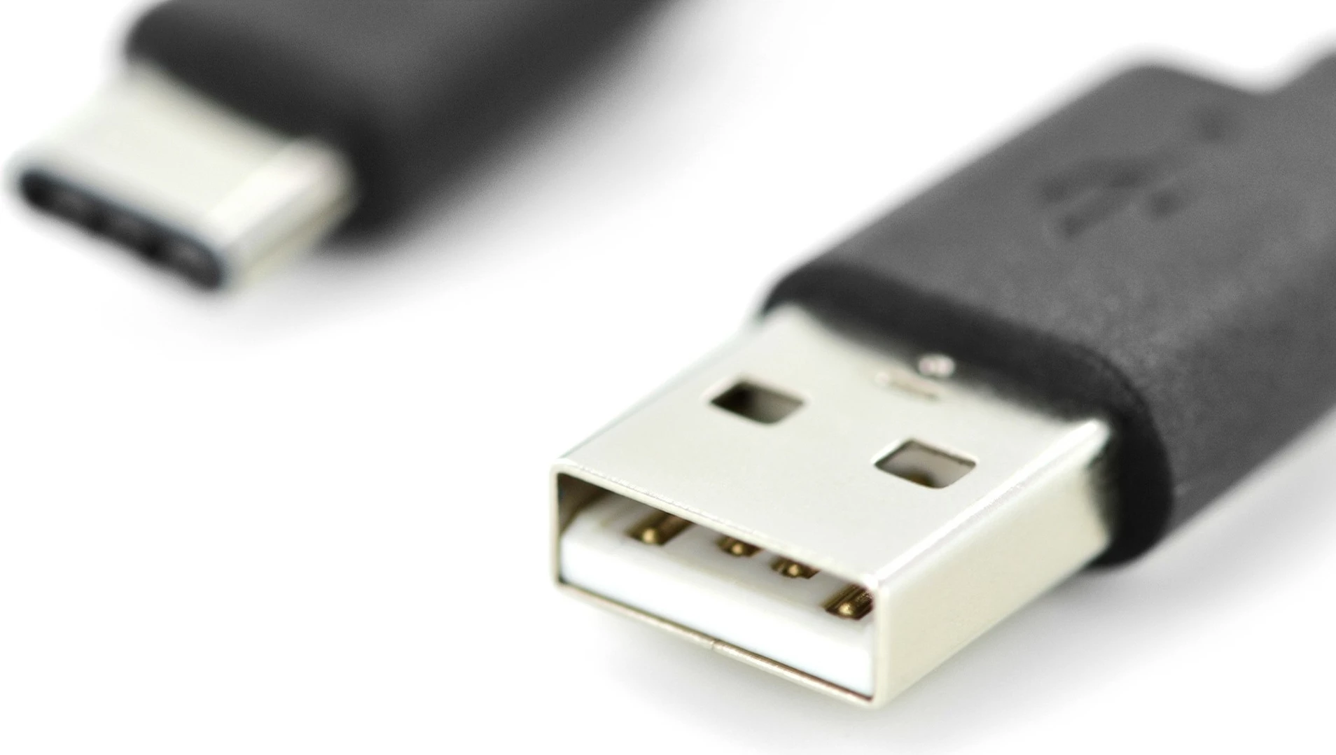 Kabllo USB Digitus Type-C në USB A, 1m, USB 2.0, e zezë