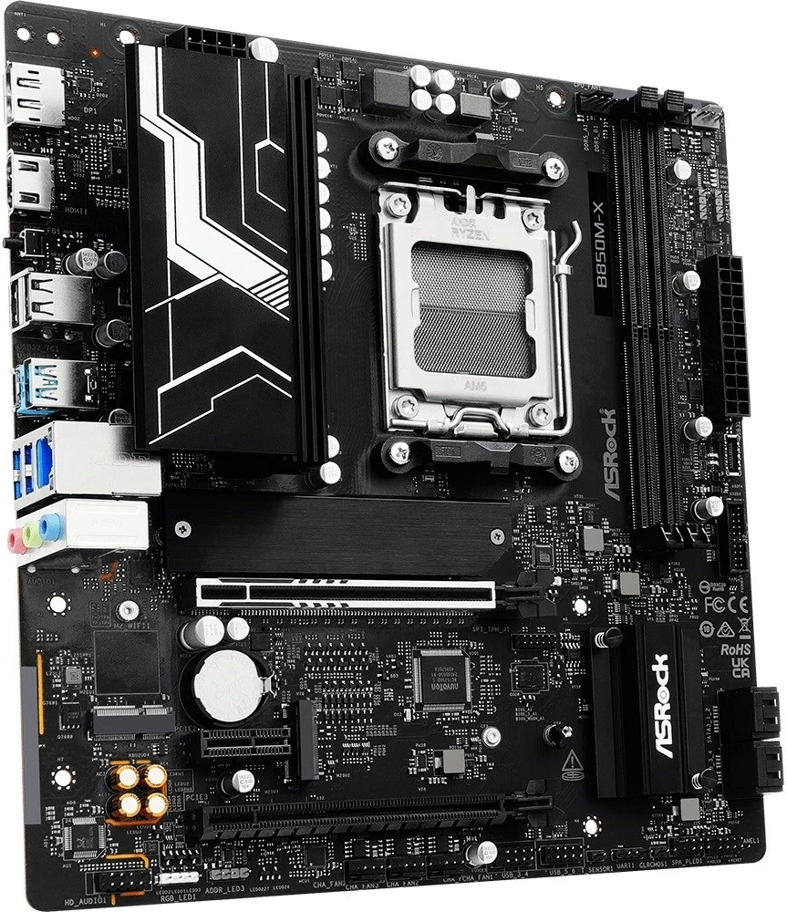 Pllakë amë Asrock B850M-X R2.0, Socket AM5, micro ATX, e zezë