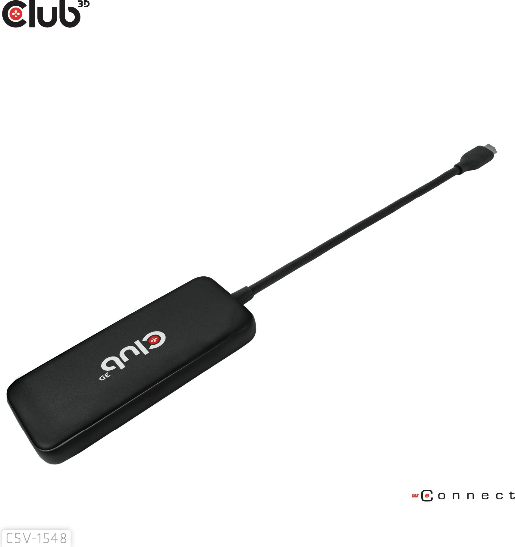 USB-Hub Club3D 4x USB Type-C 10Gbps + 100W PD, i zi