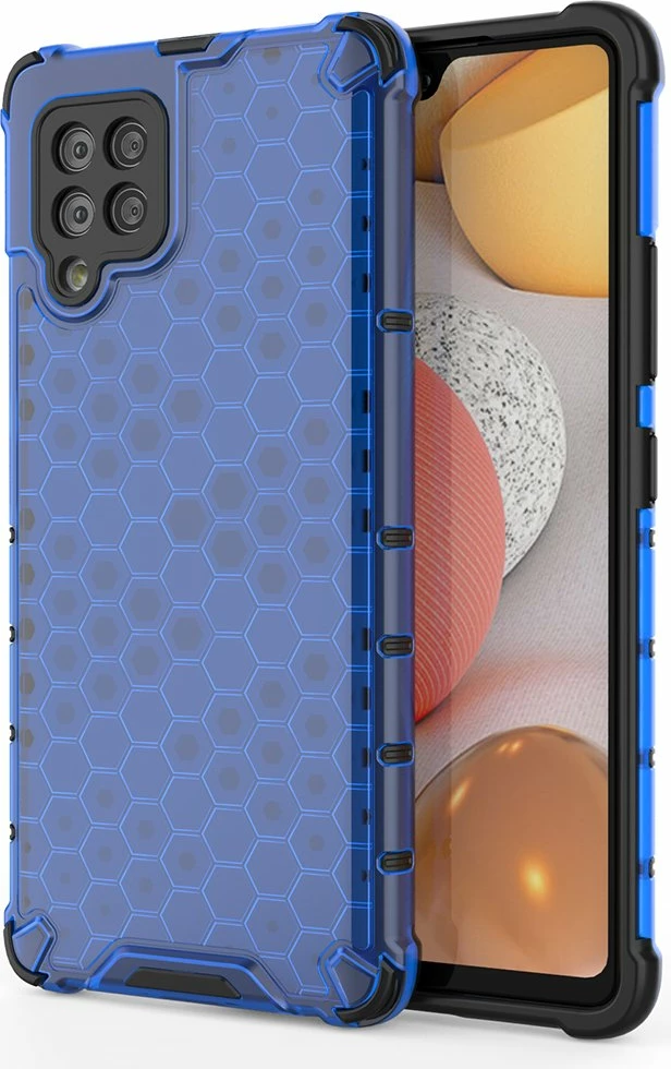 Mbështjellës Hurtel Honeycomb për Samsung Galaxy A42 5G, Blu