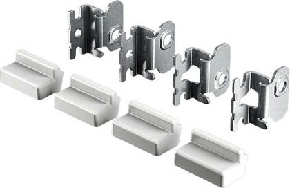 Set montimi në mur Rittal SZ për AX/KX, 4 copë, inox/bardhë