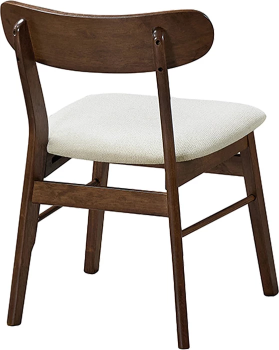 Karrige Cairo prej druri kauçuku, ngjyrë arre-ecru, set 2 copë, 47x47x76cm