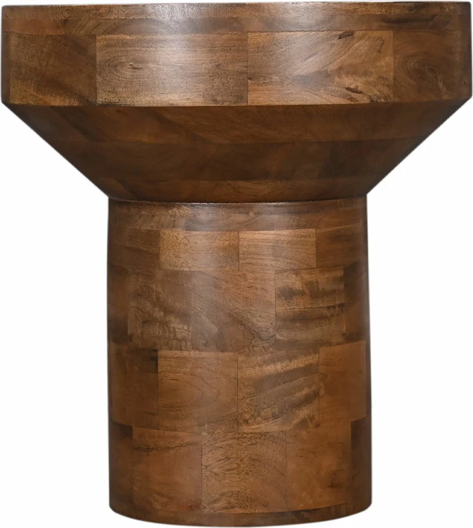 Tavolinë anësore Dubai, dru mango, ngjyrë arre, 50x50x54 cm