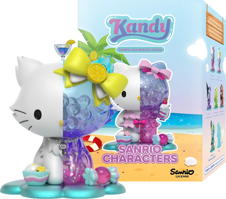 Figurinë koleksionuese Mighty Jaxx Kandy x Sanrio Sea Breeze Series, blind box (1 copë, figurë e rastësishme)