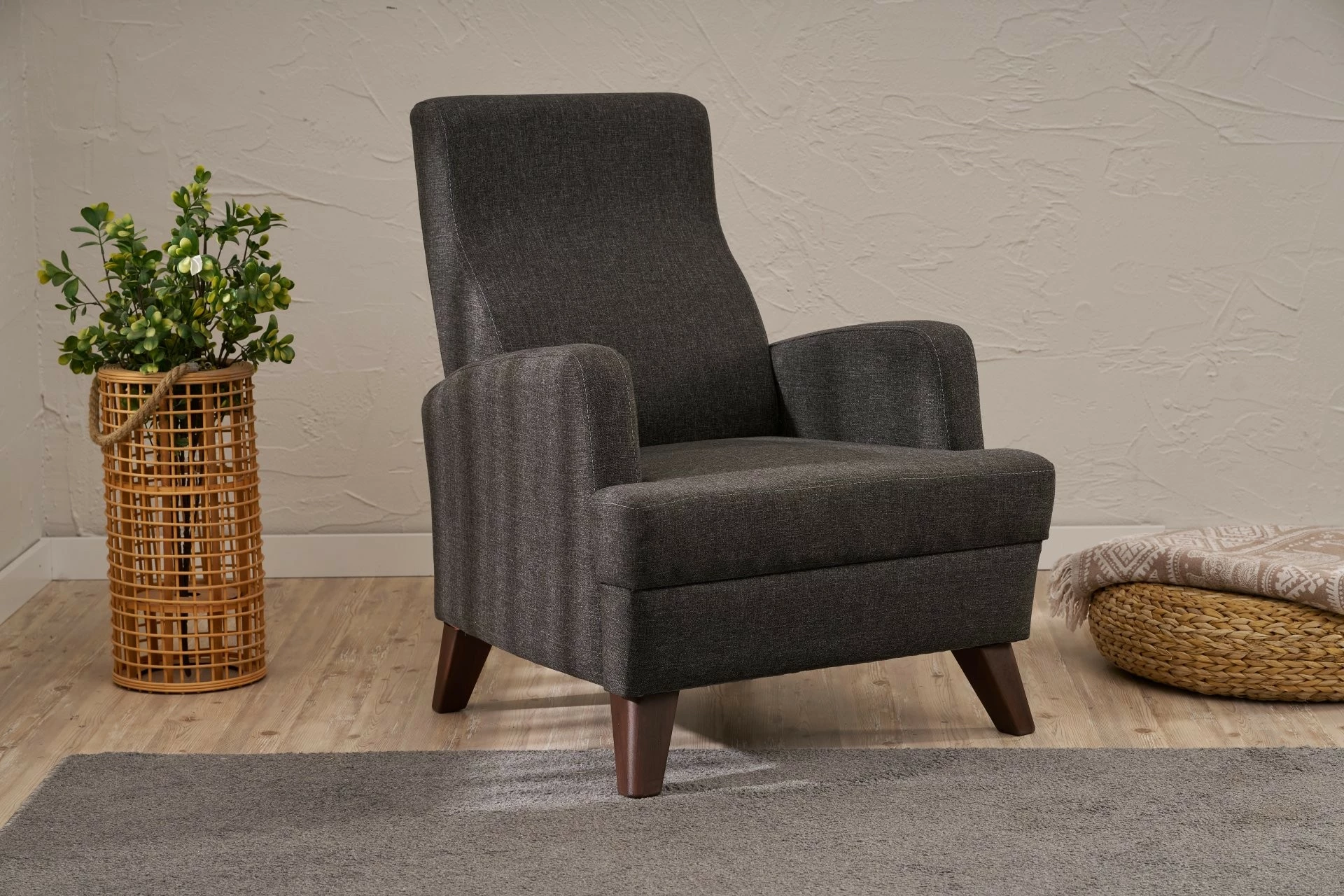 Karrige një vendëshe Atelier del Sofa, Aly, antracit