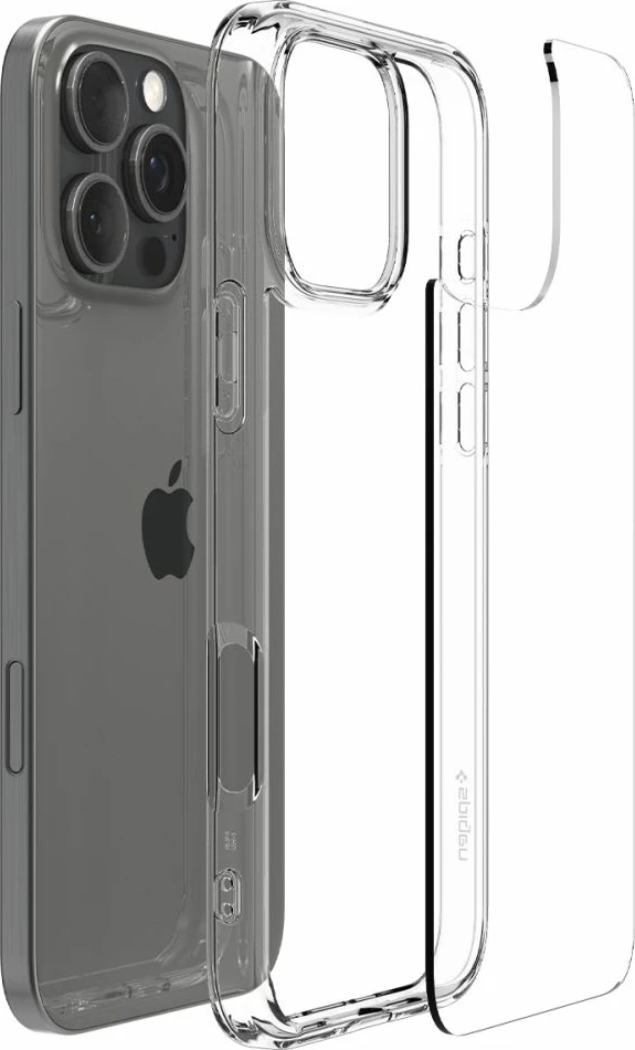 Mbështjellës Spigen Ultra Hybrid për iPhone 16 Pro Max, transparent (1 copë)
