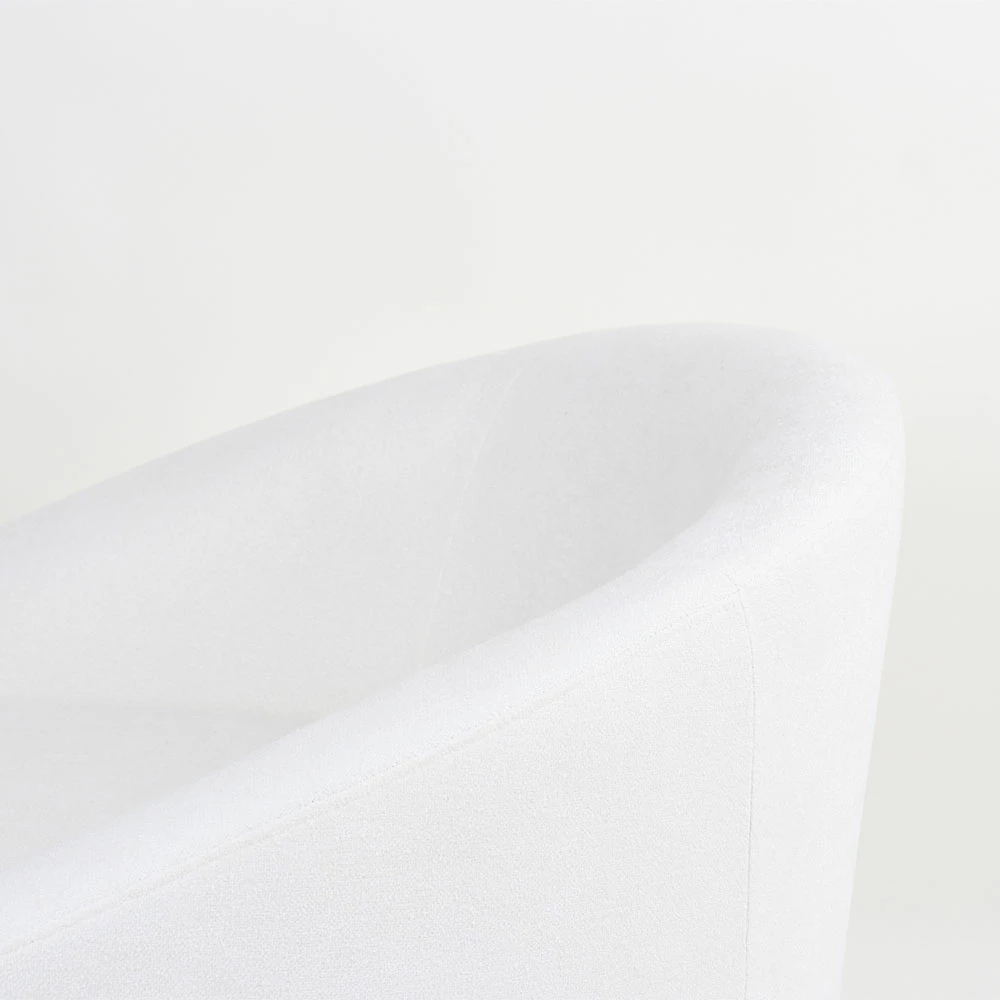 Karrige e ulët AVOA, e bardhë, 81x74x72cm