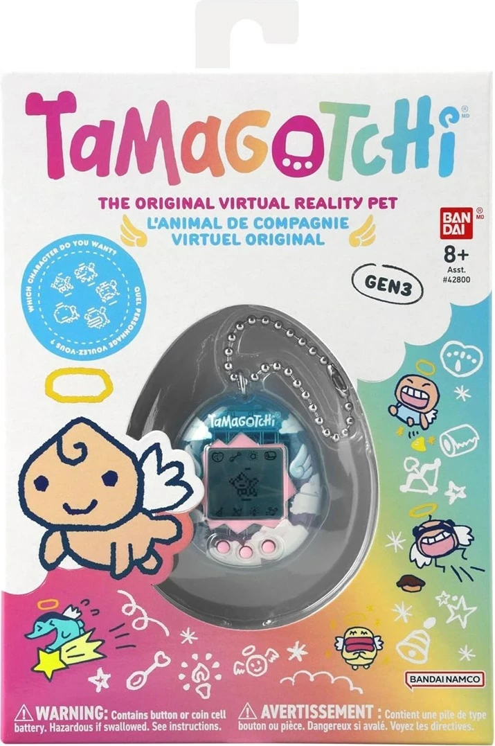 Lodër elektronike Tamagotchi Bandai Dreamy Angel GEN3, kaltër/rozë