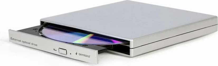 DVD±RW i jashtëm Gembird DVD-USB-021-SV, USB 2.0, argjendtë