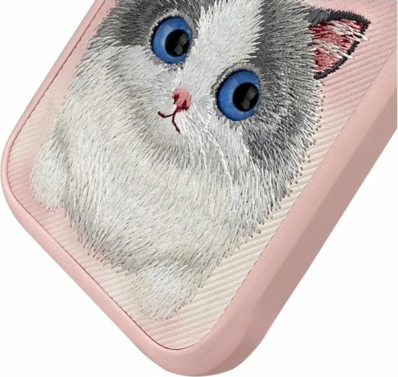 Kutia për iPhone Nimmy Big Eyed Pet 2.0 Cat, rozë