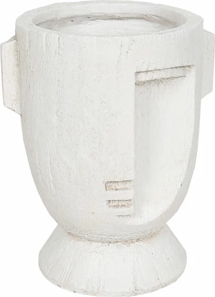 Vazo dekorative MUSE, ngjyrë e bardhë, 23x20x28cm