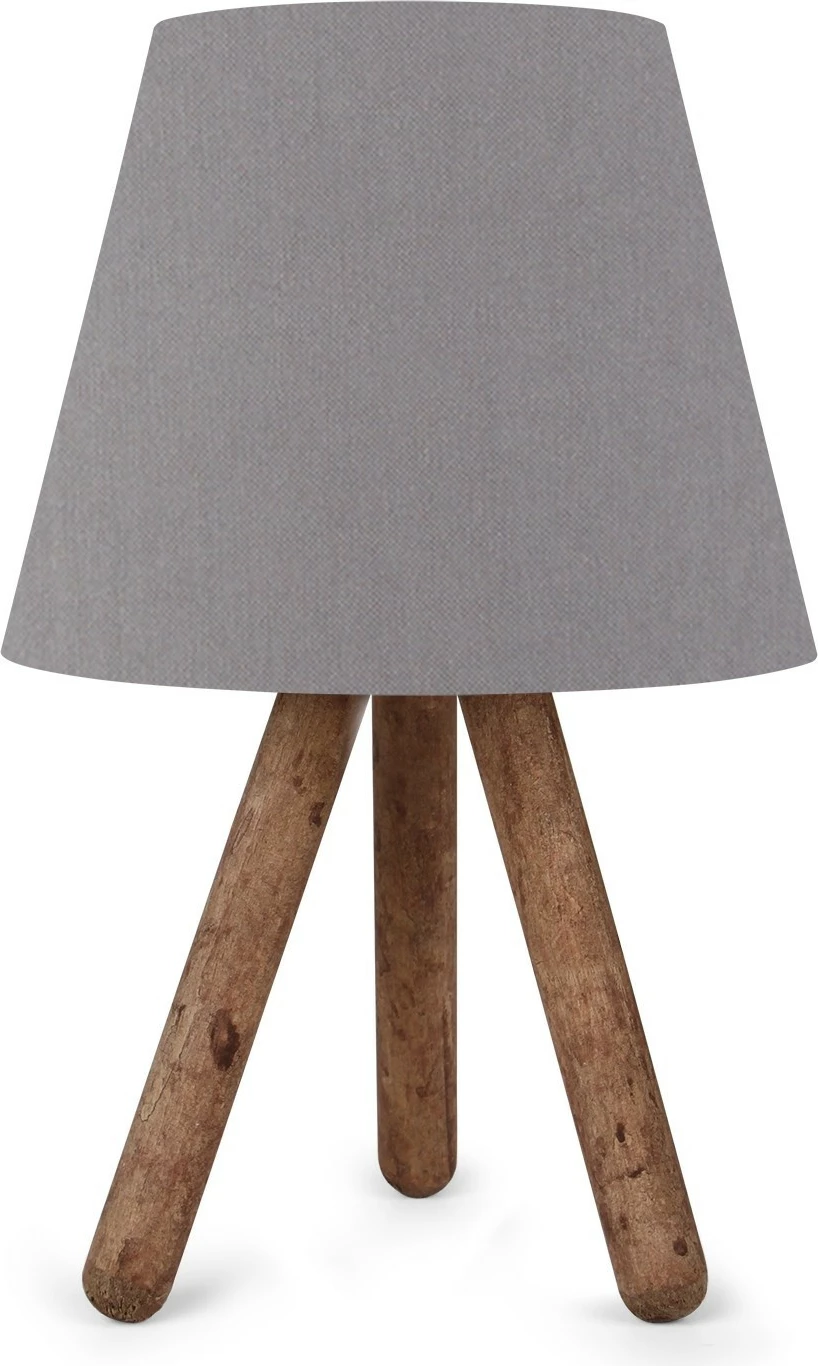 Llambë tavoline Opviq, AYD-1965, ngjyrë gri dhe arre, 22x33cm