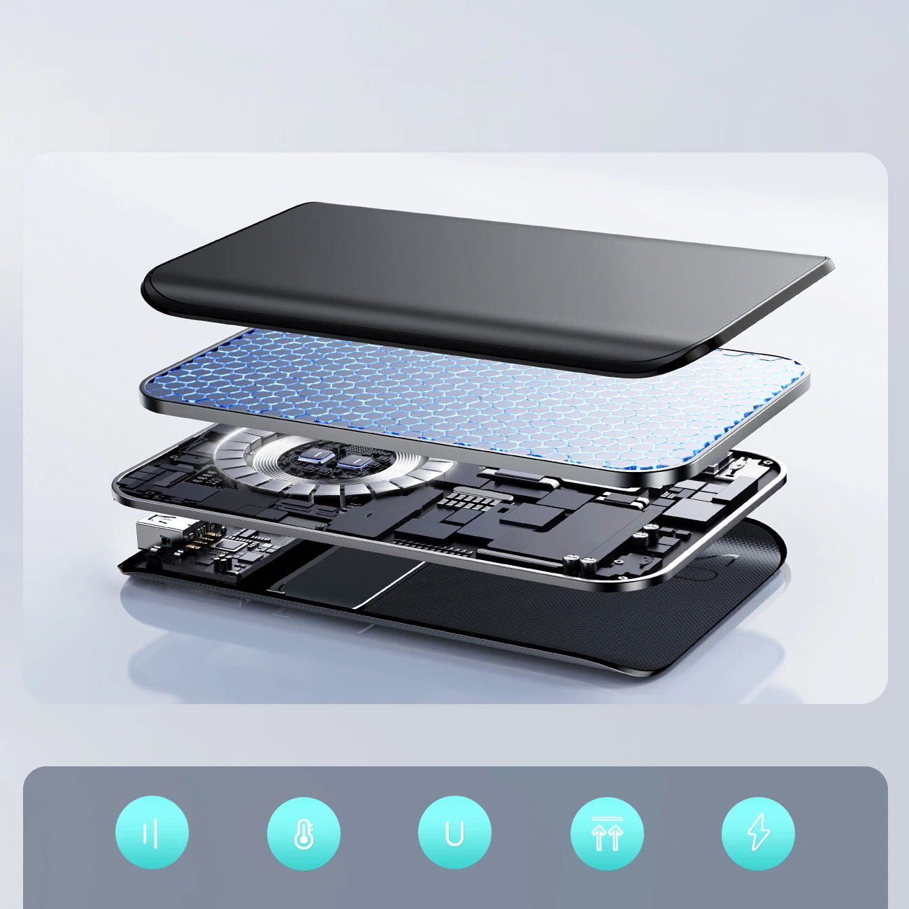 Powerbank Joyroom JR-QP192 Star Series Mini 20000mAh 22.5W me ekran digjital, e zezë