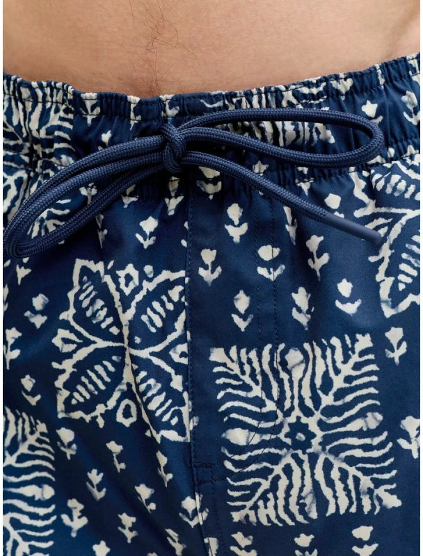 Shorce noti për meshkuj Jack&Jones JPSTMAUI SHELL AOP SWIM SHORTS REG 12291808, blu [Madhësia: M]